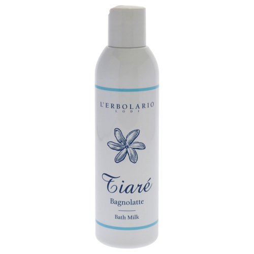 LErbolario Tiare Bath Milk, 6.7 oz - Body Wash - With Extracts of Tiare Flowers - With Monoi and Coconut Milk - Floral Fruity Scent - Cruelty-Free