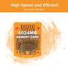 Tolesum Memory Card 1024MB(16344 Blocks) 8 Data Areas for Gamecube and Wii Console, Orange 1024MB