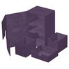 Ultimate Guard Flip 'n' Tray 160+, Deck Case for 160 Double-Sleeved TCG Cards +Dice Tray, Purple, Independent Magnetic Closure & Microfiber Lining