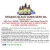 Botanical Beauty ORGANIC BLACK CUMIN SEED OIL Nigella sativa 100% Pure Natural Virgin Undiluted 4 Fl.oz.- 120 ml for Face, Skin, Hair, Lip, Nails. Rich in Vitamin C, vitamin E