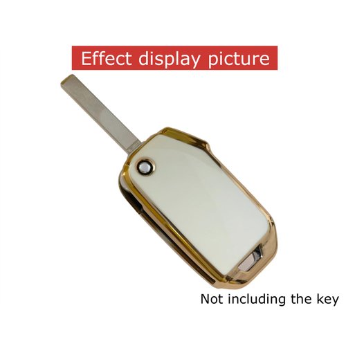 REPROTECTING TPU Key Fob Cover Compatible with 2019-2023 Kia Forte Soul Sorento Sportage Telluride Cerato K5 Sports GT NIRO(only fit for flip Key fob) (Black/White)