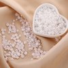 6000Pcs 4mm White Flatback Pearls for Nail Art Half Round Pearls Bulk for Artwork Making Craft DIY Accessory