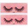 Dedbol 10 pairs of 10 models of 6D artificial fluffy natural mink eyelashes, dramatic false eyelashes(style 4)
