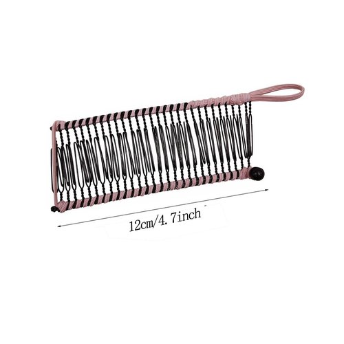 LAIYOHO 2pcs Banana Hair Clips, 30 Teeth Stretch Banana Clips, Lazy Hair Styling Tool for Thick Curly Hair