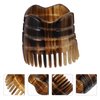Healifty Ox Horn Comb Hair Scalp Massager Shampoo Brush Anti-Static Fine Smooth Tooth Hair Comb Head Scalp Combs (Light Brown)