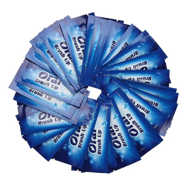 50Pcs Dental Clean Teeth, Dental Floss & Picks Dental Floss Wipe Cloth Tooth Cleaning Tool for Oral Deep Cleaning Teeth Whitener Strips Dental Finger Toothbrush No Sensitivity Removing Teeth Stains