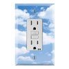Graphics Wallplates - Clouds - Single Rocker/GFCI Outlet Wall Plate Cover