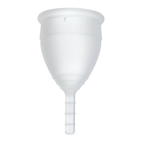 Lunette Reusable Menstrual Cup, Model 1, Clear for Light Flow, Medical Grade Silicone