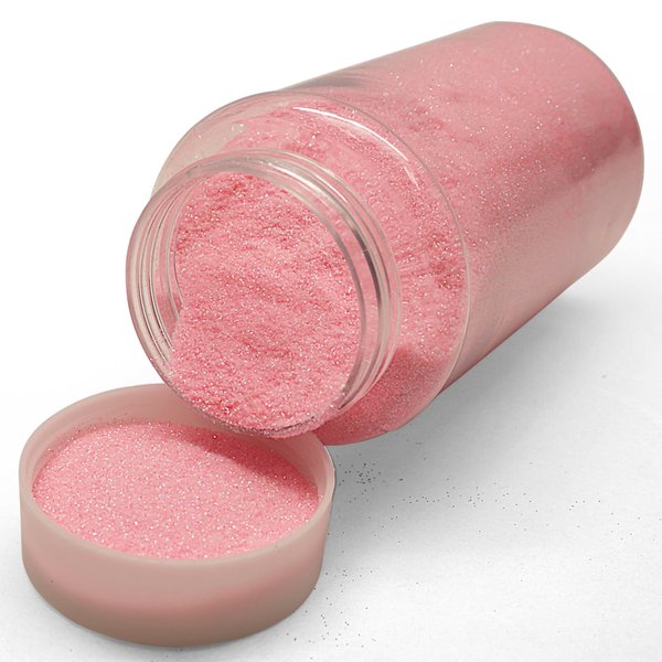 Lassos Boutique 1-Pound Extra Fine Decorative Bulk Glitter Powder Bottle Art Craft (Pink)