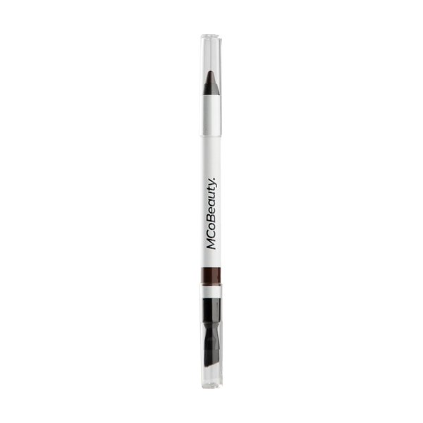 MCoBeauty Dual Ended Pro Eyeliner - Intense Pigment Crayon Pencil & Angled Brush, Vegan, Cruelty Free Cosmetics