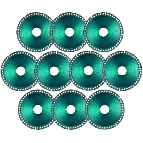 Mornajina ‎10 Packs 4 Inch Indestructible disc for Grinder, Indestructible Disc 2.2 for Angle Grinder 7/8" (Model 125), Cutting Discs for Smooth Cutting, Chamfering, Grinding of All Materials