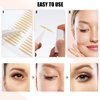 VOCOSTE Double Eyelid Stickers, 600 Pcs Invisible Eyelid Tape, Eye Lift Tape with a Fork, Tweezers, Suitable for Single Eyelid, Asymmetrical Eye, Droopy Eye,Beige
