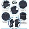Fit Active Sports Weight Lifting Workout Gloves with Built-in Wrist Wraps for Men and Women - Great for Gym Fitness, Cross Training, Hand Support & Weightlifting