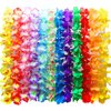 Myamy 50 Counts Tropical Luau Leis Flower Lei Theme Party Favors Hawaiian Leis Necklace Hawaii Silk Wreaths Holiday Wedding Beach Birthday Decorations Assortment