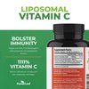 ForestLeaf Liposomal Vitamin C 1000mg Capsules - High Absorption Fat Soluble Vit C, Immune Booster with MCT Oil and Sunflower Lecithin, Powerful Antioxidant vitamin c Supplement, 120 Vegan Pills