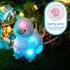 BSTAOFY 13.5'' Light up Alpaca Stuffed Animals LED White Llama Soft Plush Toy with Colorful Night Lights Glow Bedtime Pal Gift for Toddler Kids on Birthday Holiday Valentines Day