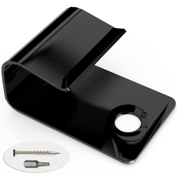 Start Clips - Universal Starter Deck Clips, Start Clips for Decking, Hidden Fasteners & Deck Starter Clips with Decking Screws (36 Pack, Black)