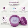 EcoBlossom Reusable Menstrual Cup and Case - The Most Reliable Medical Grade Silicone Period Cups - Comfortably use for 12 Hours (Small (Pack of 2), Gray Cup & Case)