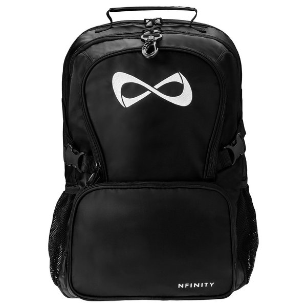 Black Classic Backpack - White Logo
