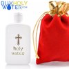 Holy Water Pope Francis Vial ✞ Pope Blessed Portable Bottle ✞ The Only Authentic Certified Holy Water Font Online ✞ Vatican Direct Baptism Wedding Christian Catholic God Jesus Religious (100mL)