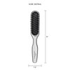 Cricket Visage 390 Sculpting Hair Brush for Styling, Detangling, Blow Drying and Finishing All Hair Types, Anti-static, Nylon Bristles, Aluminum Finished Handle, Made in Korea