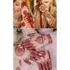 8 Sheets Temporary Tattoo Stickers Red Brown Fake Tattoo Lace Floral Temporary Waterproof Body Art Long Lasting Stickers Beach Festivals Wedding Party Decorations