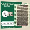 DIY Lash Extension Kit 280pcs Individual Lashes D Curl Eyelash Extension Kit KEYYOU 30D 9-18Mix Lash Clusters with Lash Bond and Seal and Lash Applicator for DIY at Home(KIT-30D-0.07D-9-18Mix)
