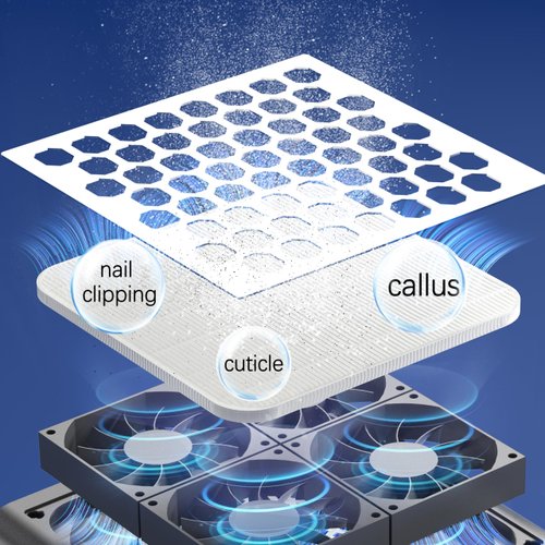 High-Density Replacement Filter for Karite Nail Dust Collector, 2Pcs No-Spilling Filter for Dust Collector, Nail Art Salon Nail Dust Extractor Accessories, Superior Absorption for Enhanced Air Quality