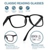 BLUELESS Reading Glasses Women - Fashion Ladies Readers(Black, 2.00)