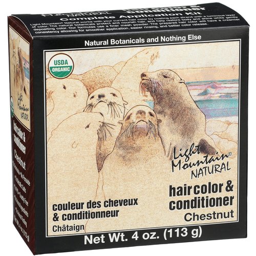 Light Mountain Natural Hair Color & Conditioner, Chestnut - 4 Oz