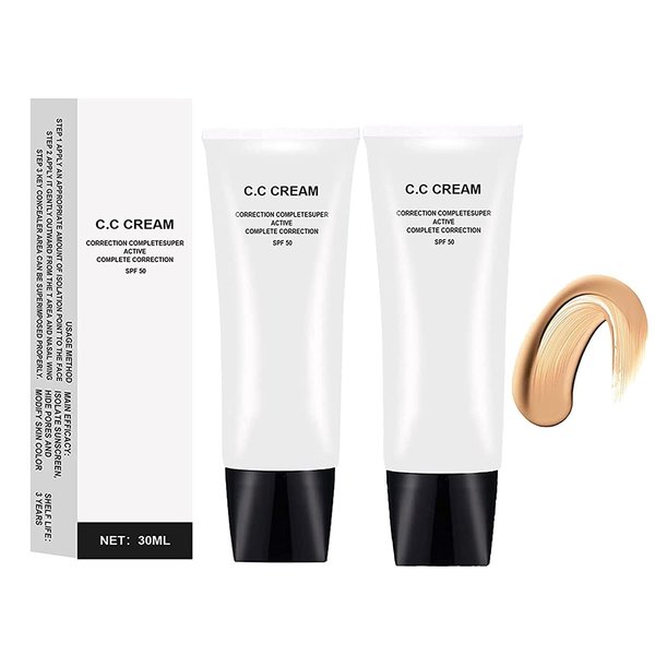 Dragon Honor Skin Tone Adjusting CC Cream SPF 50, 2022 New Cosmetics CC Cream, Colour Correcting Self Adjusting Soft Moisturizing Skin Tone Gel Invisible Pore Light Oil-Free (2pc)