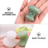 Uonlytech Ice Roller 2Pcs Facial Tools, Green Jade Quartz Mushroom Face Massage Rollers Stones Scraping Massage Tool for Women Home Spa Face Roller