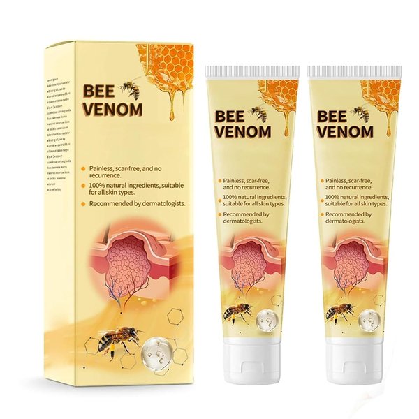 2PCS Bee Venom Professional Gel, New Bee Venom Cream-Propolis Professional Gel Cream, Hydrating Moisturizing Cream for All Parts of The Body