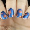 Whats Up Nails - Northern Star Vinyl Stencils for Christmas Nail Art Design (1 Sheet, 20 Stencils)