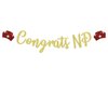 Congrats NP Banner - Nursing School Survivor Banner - Nurse Graduation Party Decorations, Nurse Practitioner Graduation Party Supplies