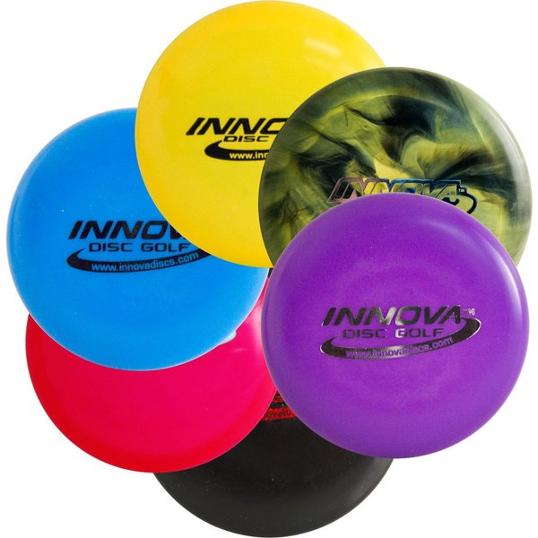 The Wright Life Innova Disc Golf Mini 6 Pack - Set of Six Minis - Assorted Colors