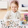 139PCS Cat Party Favors - 12 Cat Stickers 12 Slap Bracelets 12 Cat Ears Headband 12 Cat Animal Mini Notepad 12 Cat Face Pen 12 Cat Keychain 12 Cat Favor Bag 42 cat stickers for Cat Party Supplies
