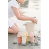 Marlowe & Co Silicone Ice Cream Toy Beach Set, Silicone Bucket, Shovel, 4 Ice Cream Cone Sand Molds, Beach and Pool Toy (Natural Sunset)