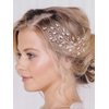 Denifery 3pcs Bridal Hair Pins Pearl Hair Pins Wedding Hair Pins Decretive Pins Wedding Hair Pins Flower Hair Pins Hair Accessories (Rose Gold)
