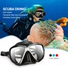 Snorkel Diving Mask Panoramic HD Swim Mask, Anti-Fog Scuba Diving Goggles,Tempered Glass Dive Mask Adult Youth Swim Goggles with Nose Cover for Diving, Snorkeling, Swimming (A-Black)