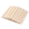300 Count Orange Wood Stick 4.5 inch Cuticle Pusher Remover Orangewood Cuticle Sticks Nail Art Manicure Pedicure Sticks Orange Sticks for Nails