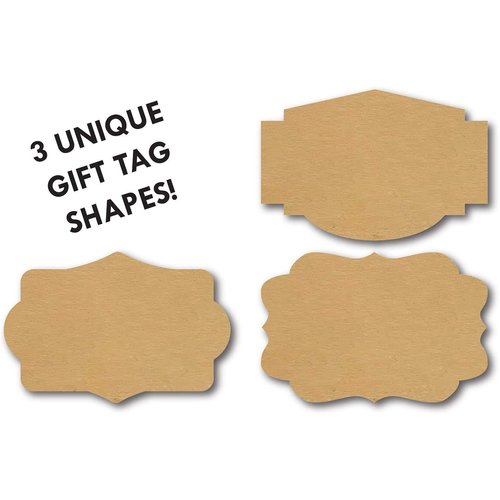 250 Brown Kraft Holiday Gift Tags / 250 to from Christmas Adhesive Tags / 2" x 3" Present Stickers / 3 Alternating Packaging Labels Designs/Made in The USA