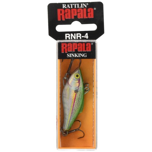 Rapala Rattlin' Rapala 04 Fishing lure, 1.5-Inch, Holographic Emerald Shad
