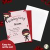 Desert Cactus Ninja Boy Style 1 Happy Birthday Invitations Invite Cards (10 Count) With Envelopes Boys Girls Kids Party (10ct)
