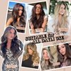 LONAI Blonde Wigs for Women 24" Long Natural Blonde Middle Part Layered Wig Synthetic Hair Wig for Daily Use Party Cosplay