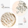 JAKAWIN Bride Crystal Wedding Hair Piece Rhinestone Hair Comb Bridal Hair Accessories for Women HC047 (Silver)