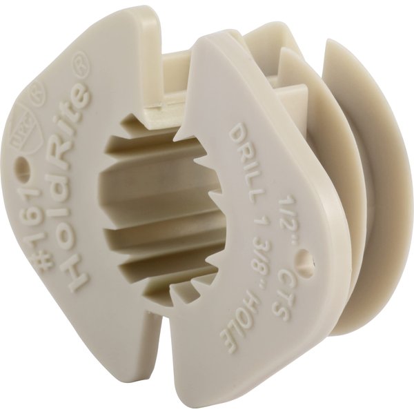 HoldRite 1/2 Inch Thru Stud Isolation Clamp, 10 Pack, Pipe Support, PEX, Copper, CPVC, 161Z10