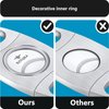 roygra Cigar Cutter 2 Pack, Stainless Steel Double Blade Guillotine (Silver)