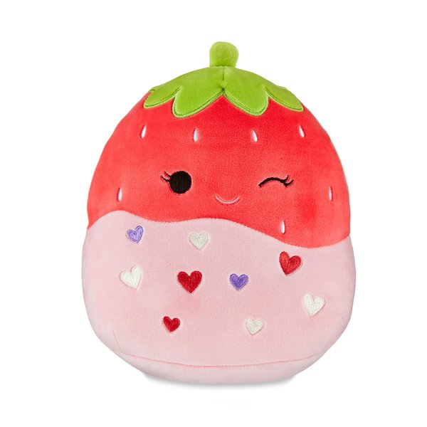 Squishmallows 8" Scarlet The Strawberry Valentine's Day Plush- Officially Licensed Kellytoy - Collectible Soft & Squishy Stuffed Animal Toy - Add to Your Squad - Gift for Kids,Girls & Boys -8 Inch
