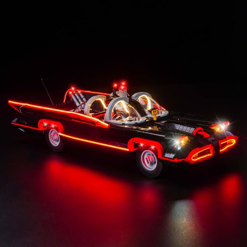 BrickBling LED Lighting Compatible with Lego The Classic TV Series Batmobile 76328 Building Set, Creative Light Kit, No Model Included (Classic Version Light)